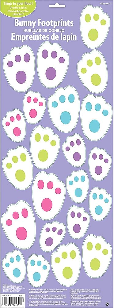 VINYL BUNNY FOOTPRINTS