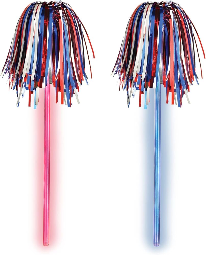 PATRIOTIC GLOW POM POM 3CT