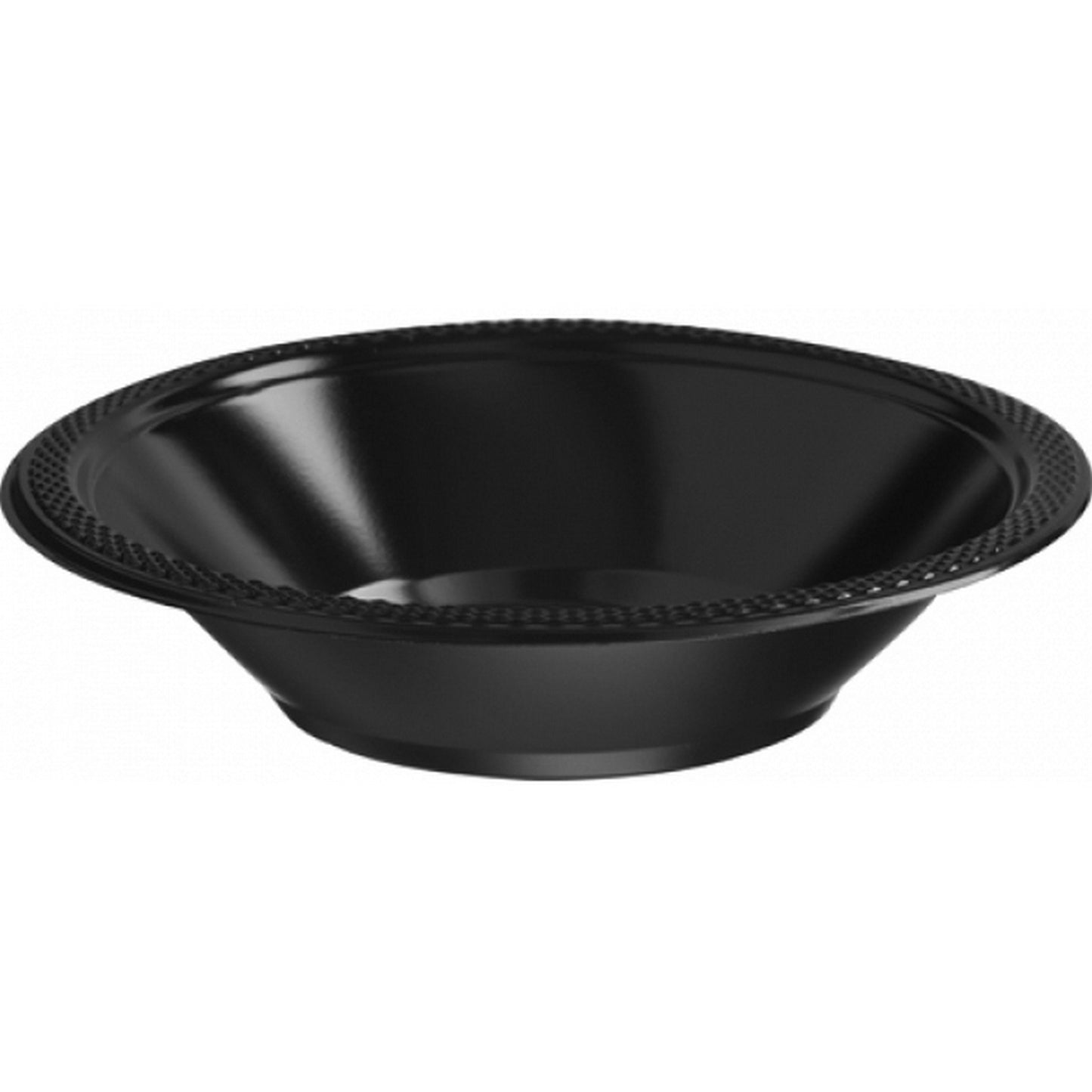 12OZ PLASTIC BOWLS JET BLACK