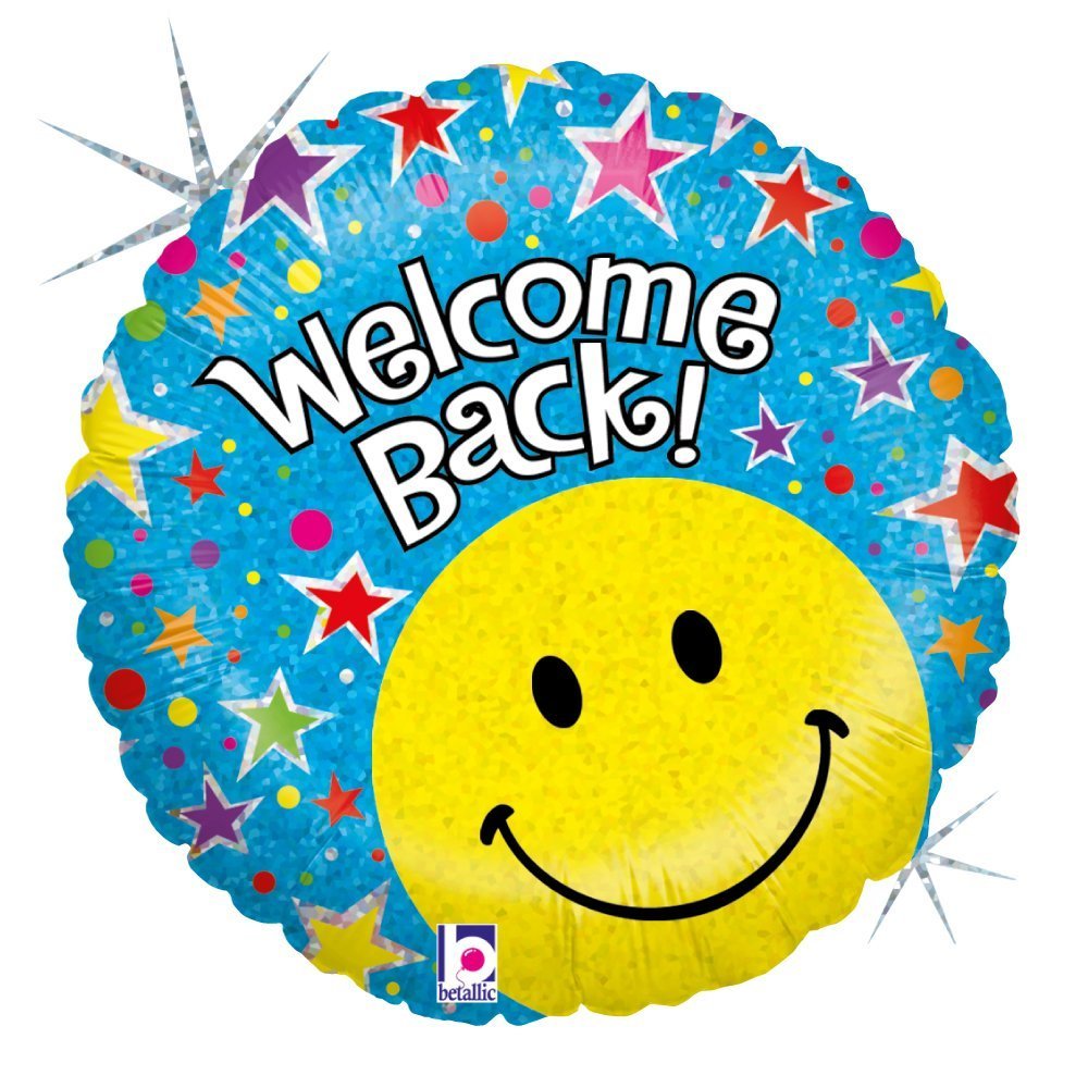 WELCOME BACK HOLO FOIL 18" MYLA