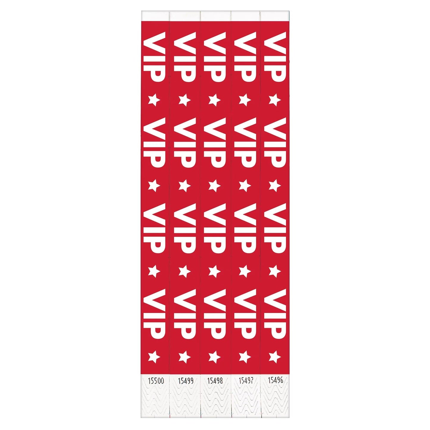 RED VIP WRISTBANDS 500CT