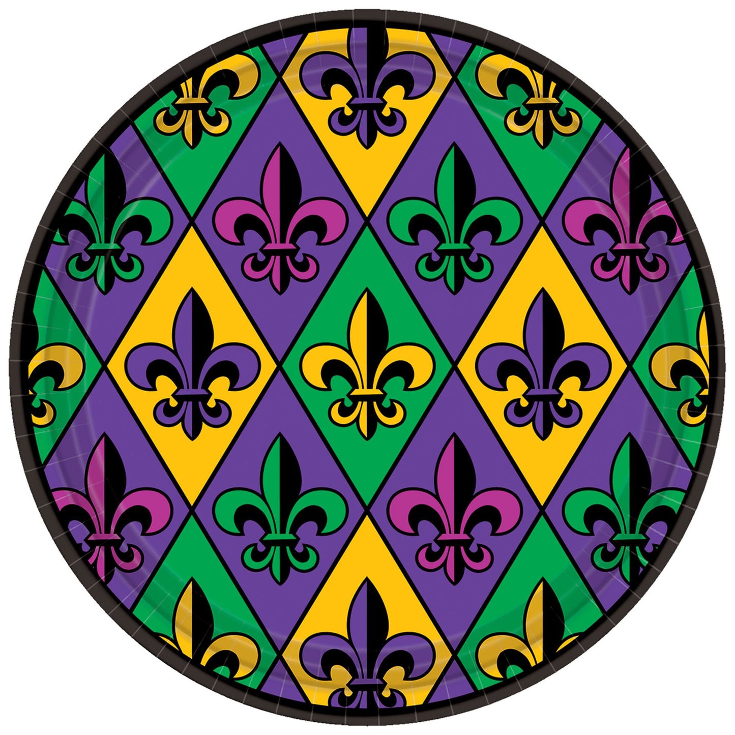 FLEUR DE LIS 9" PPR PLATES