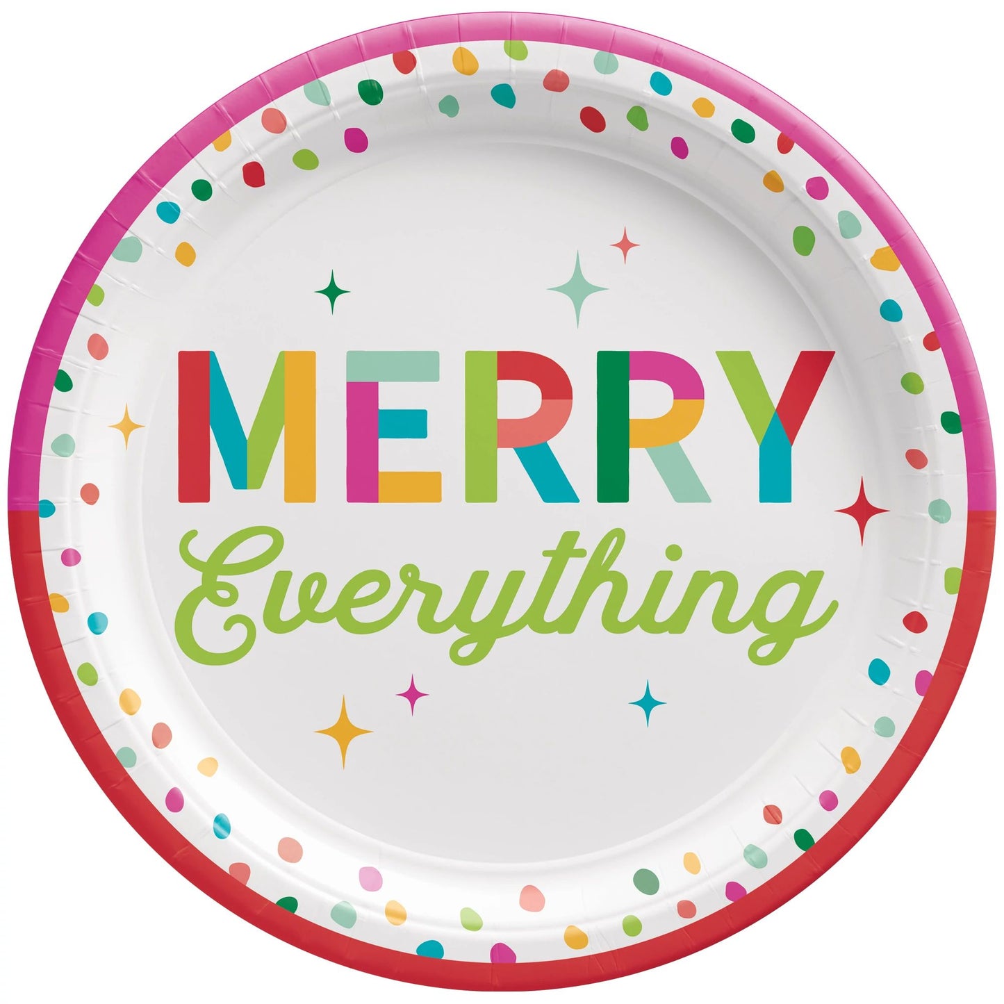 MERRY EVERYTHING 10.25 PAPER PLATE