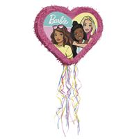 BARBIE HEART SHP PULL PINATA