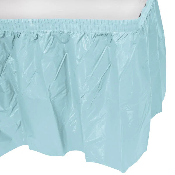 PASTEL BLUE 14' PL TABLESKIRT