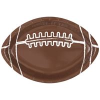 FOOTBALL SHAPED 9.25 PPR PLATES 8CT