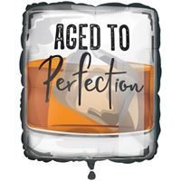 AGED TO PERFECTION FLASK 22" MYLAR