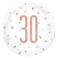 GLITZ RS GLD 30 18" MYLAR