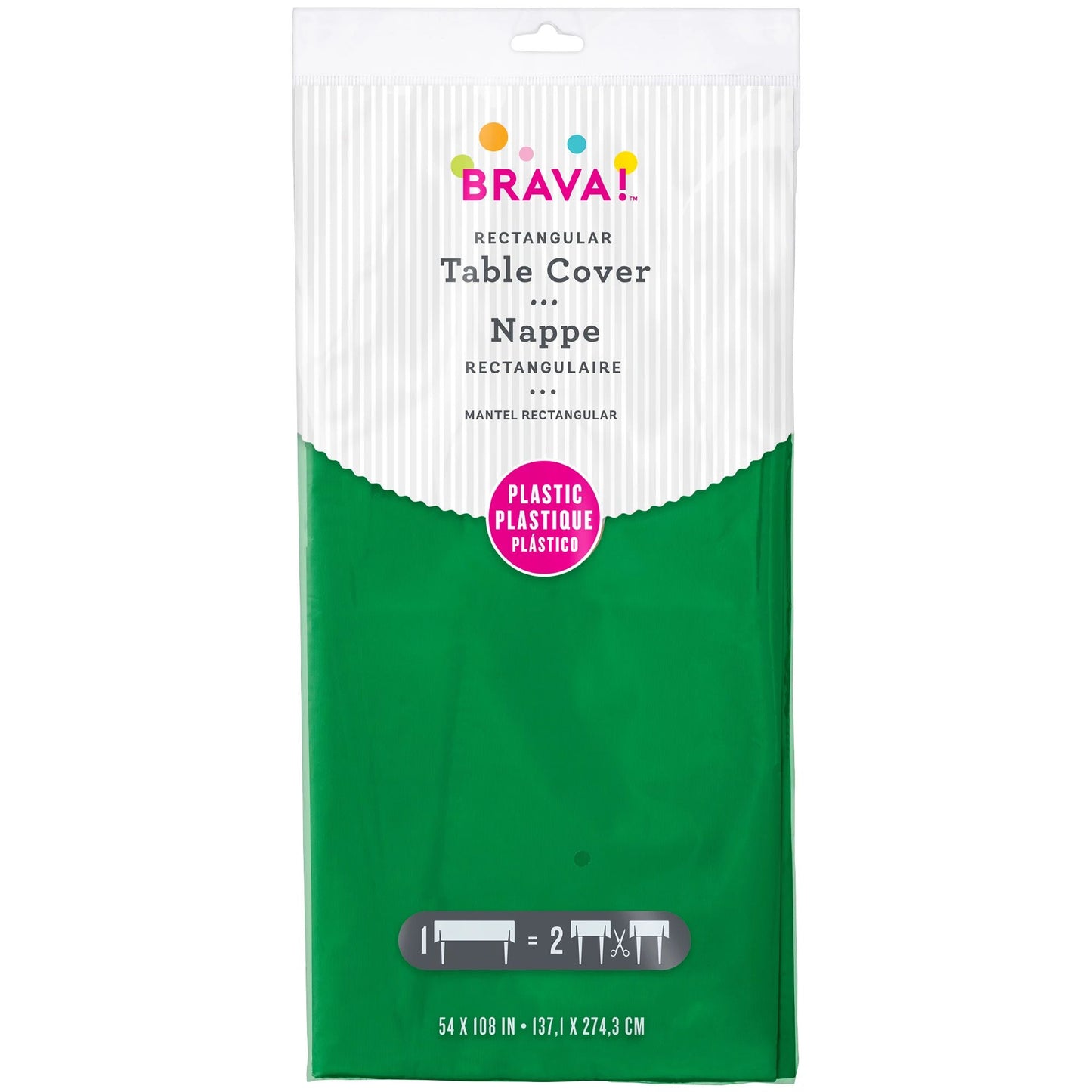 RECTANGLE PL TC FESTIVE GREEN