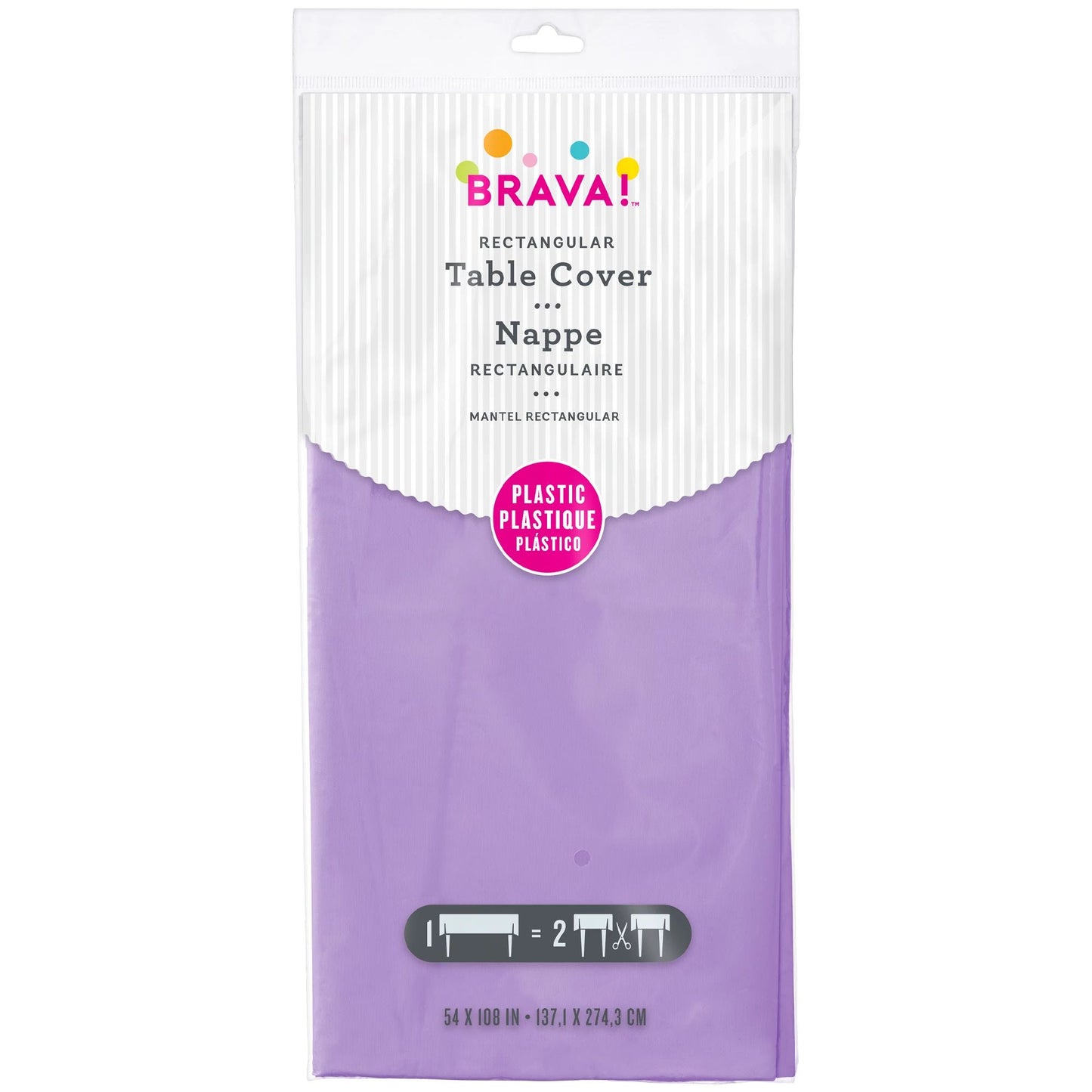 RECTANGLE PL TC LAVENDER