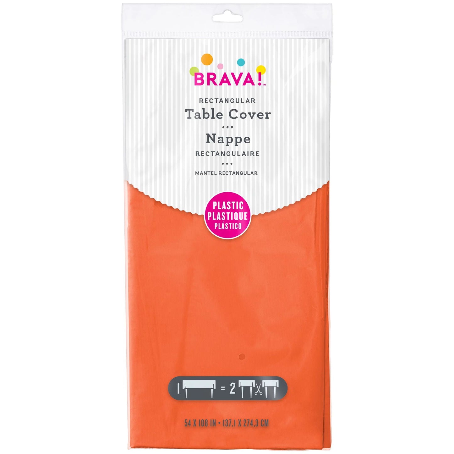 RECTANGLE PL TC ORANGE PEEL