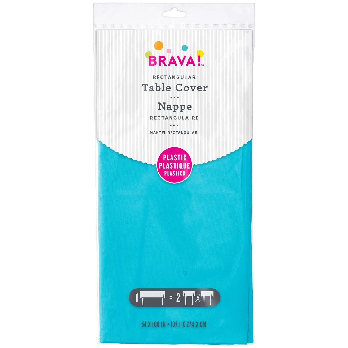 RECTANGLE PL TC CARIBBEAN BLUE