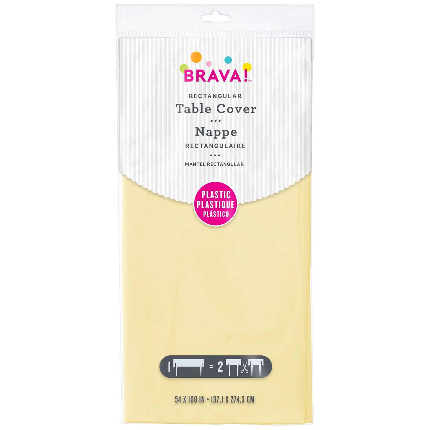 RECTANGLE PL TC VANILLA CREME