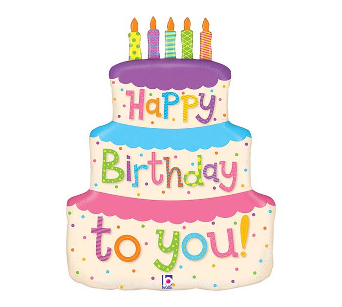 GIRLY BIRTHDAY CAKESHAPE 27" MY