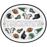 GAME FACE FOOTBALL 12" OVAL PLATTERS
