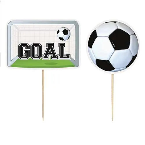 3D SOCCER CUPCAKE TOPPERS