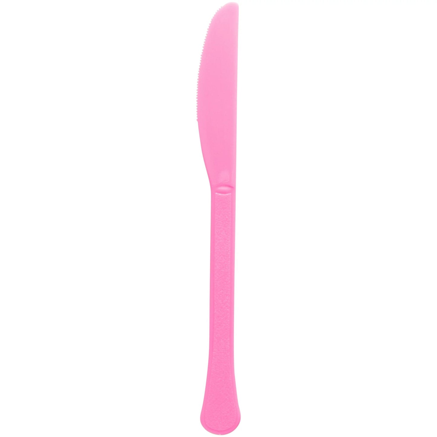PLASTIC KNIVES BRIGHT PINK