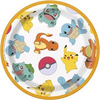 POKEMON 7" PPR PLATES 8CT