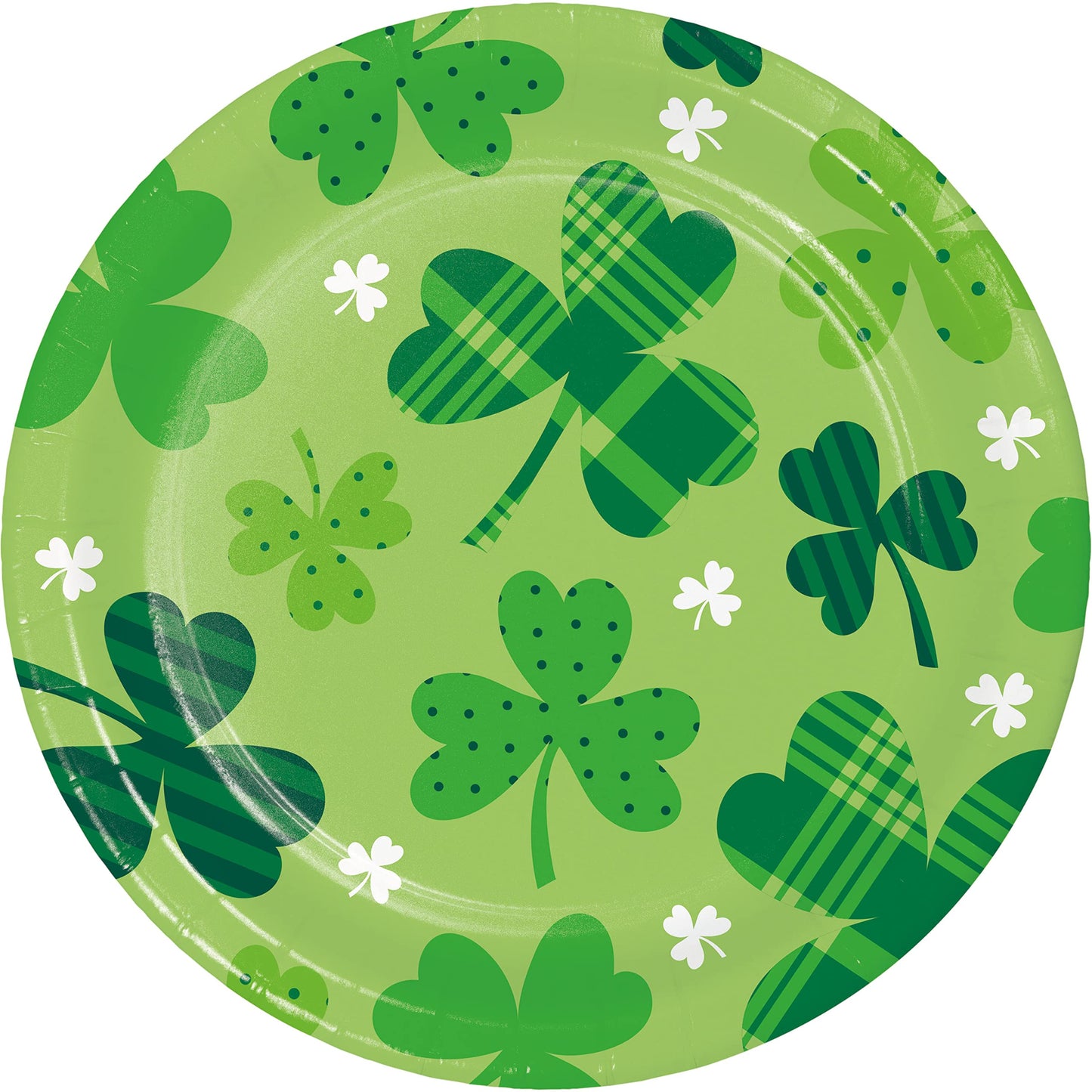 PATTERNED SHAMROCK 7" PLATES