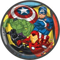 AVENGERS 9" PPR PLATES 8CT