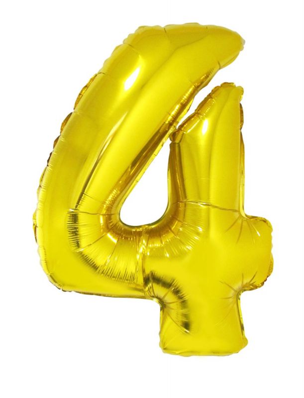 GOLD #4 40" MYLAR-PKG