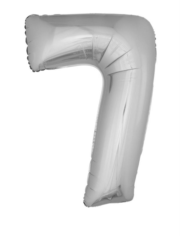 SILVER #7 40" MYLAR-PKG