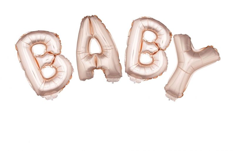 CHAMPAGNE BABY BALLOON SET - AF