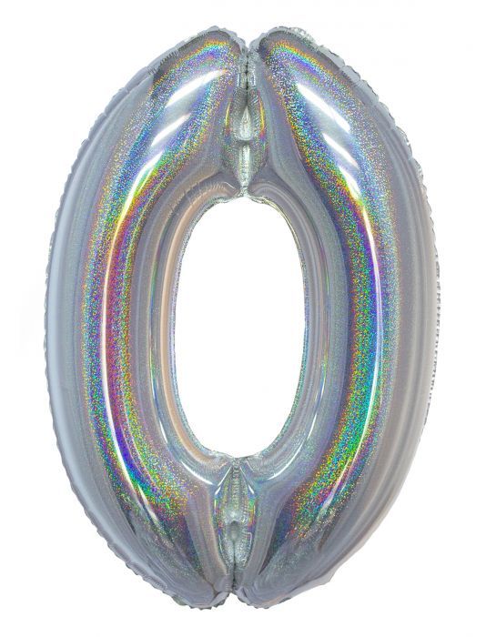 HOLOGRAPHIC SILVER #0 40" MYLAR