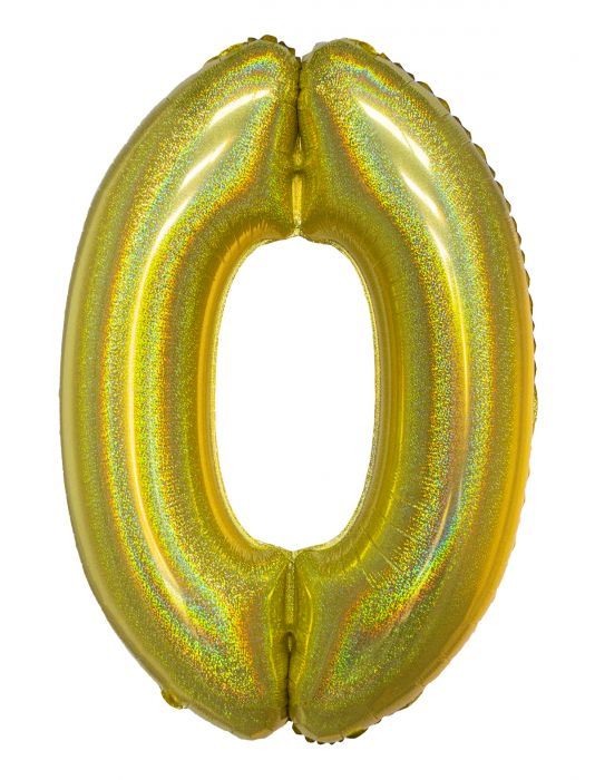 HOLOGRAPHIC GOLD #0 40" MYLAR-P