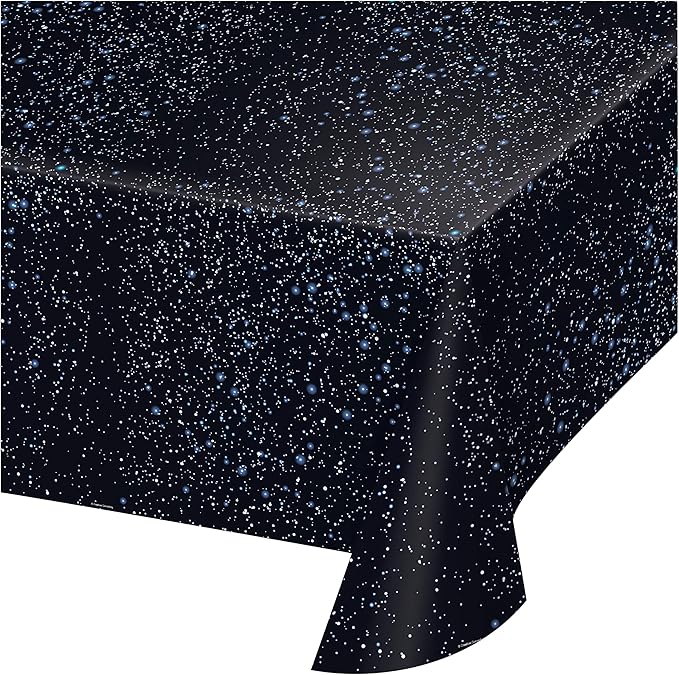 SPACE BLAST PLASTIC TABLECOVER