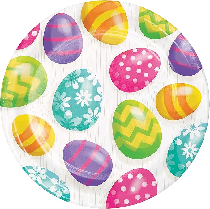 EASTER EGGS 7" PPR PLATES