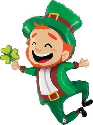 ST. PATS DAY JUMPING LEPRECHAUN MYLAR