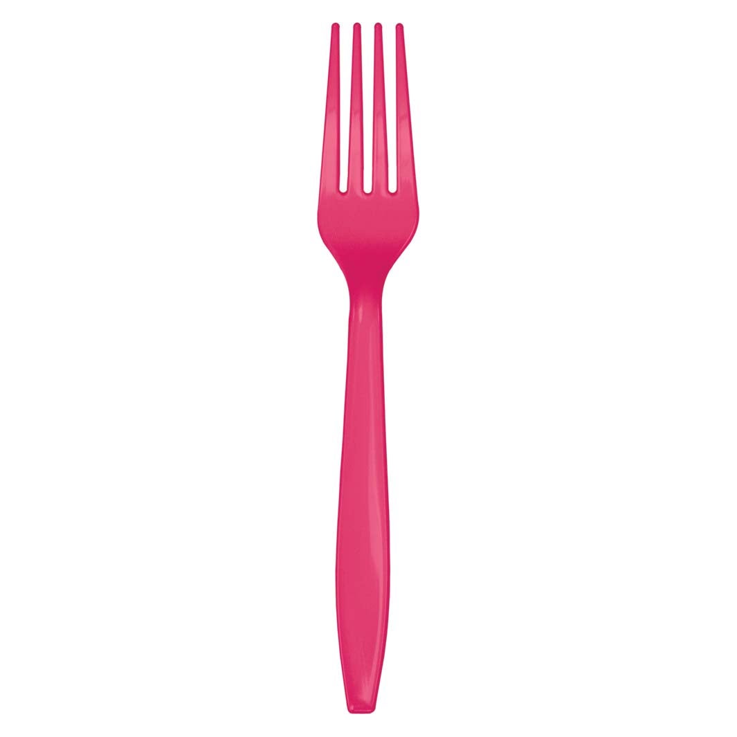 HOT MAGENTA FORKS 24CT