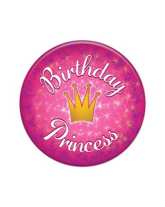BIRTHDAY PRINCESS BUTTON
