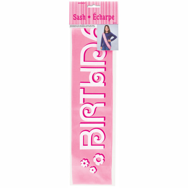DLX BDAY GIRL SATIN SASH