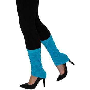 NEON BLUE LEG WARMERS