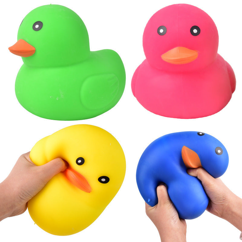 JUMBO DUCK SQUISHY ASST COLORS