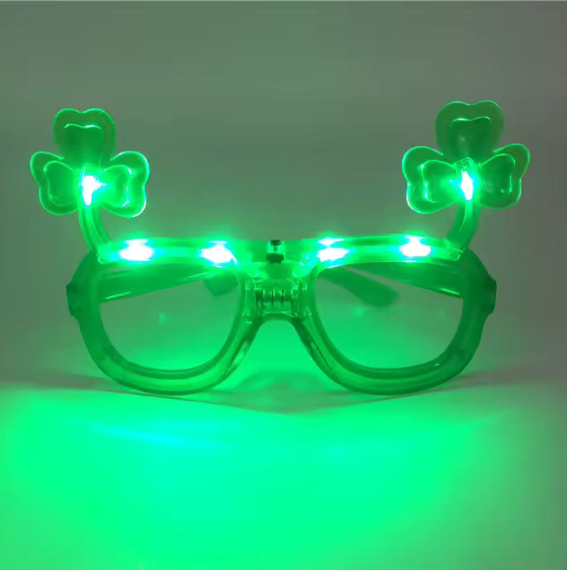 ST. PATRICK'S DAY BLINKING FUNGLASSES