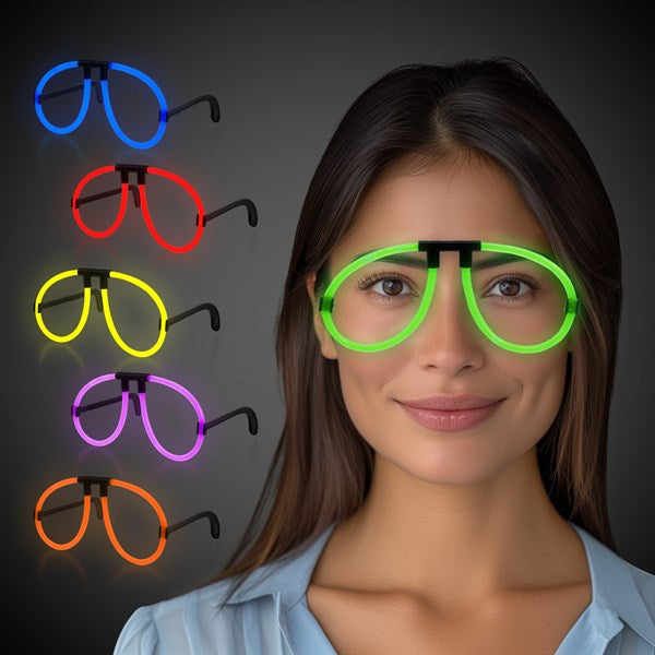 GLOW EYEGLASSES ASST 6PK