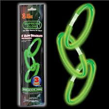 GREEN GLOW BRACELET 3PK