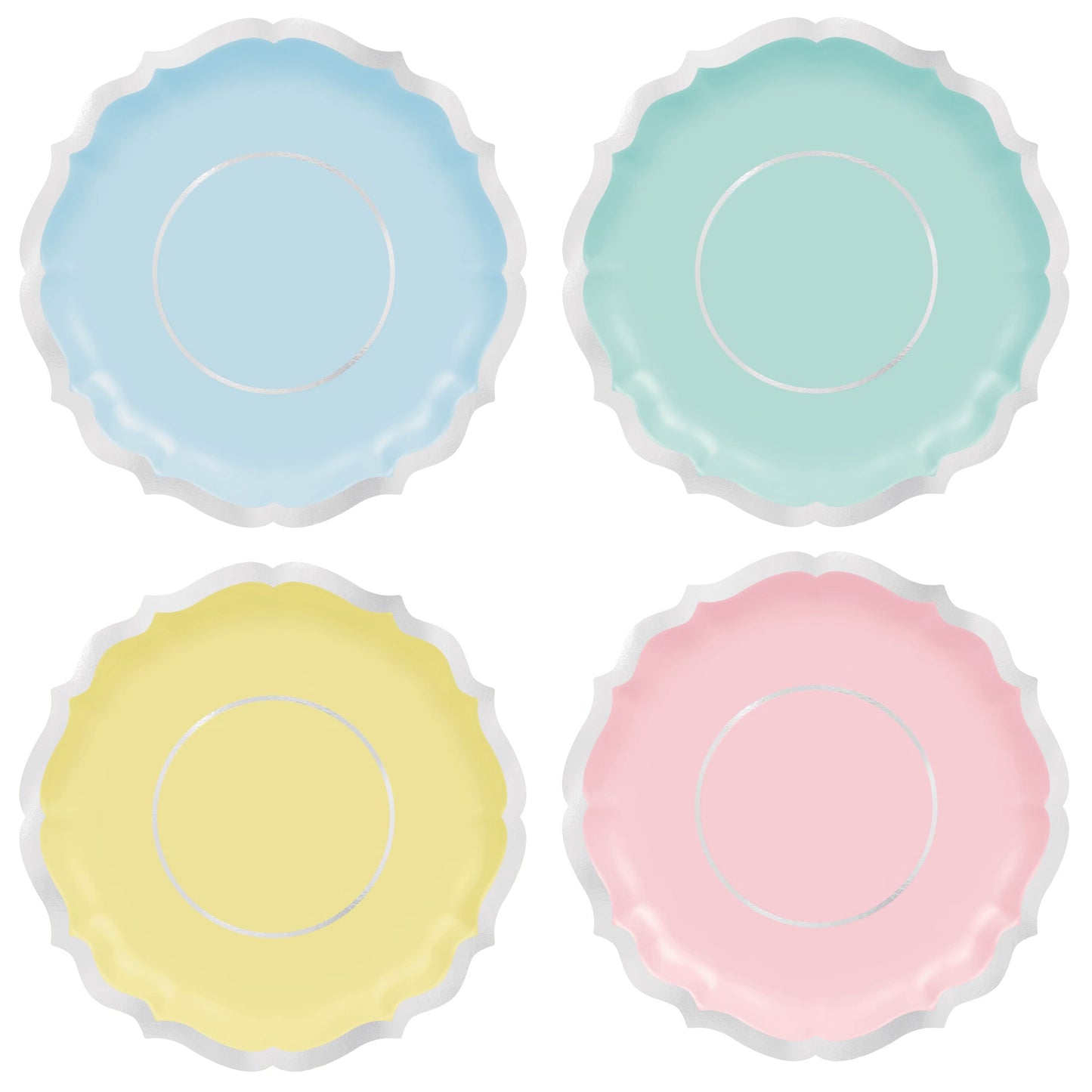 PRETTY PASTEL 7" PLATES