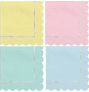 PRETTY PASTEL LUNCHEON NAPKINS