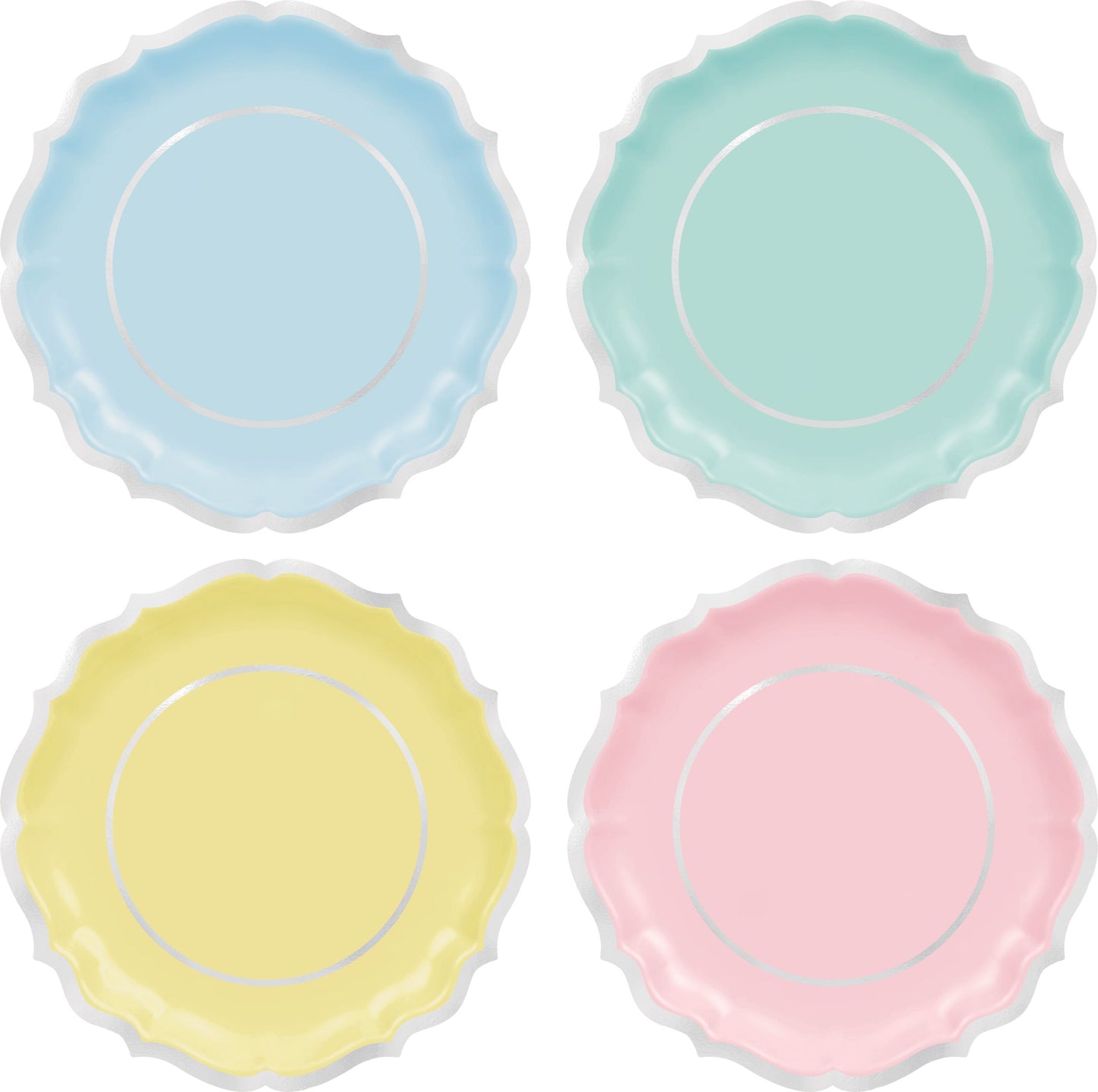 PRETTY PASTEL 10.5" PLATES