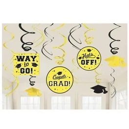 SWIRL DECOR VALUE PACK - YELLOW