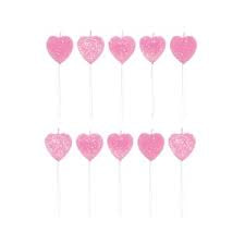 PICK CANDLES GLITTER HEARTS