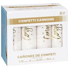 CONGRATS CONFETTI CANNONS 8CT