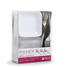 TASTING FORKS & PLATES 48PC