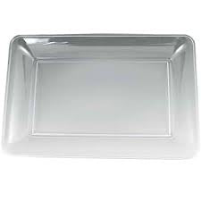 10"X8" CLEAR RECT TRAY