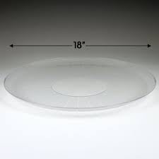 18" ROUND TRAY CLEAR