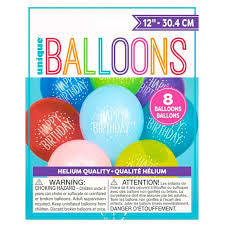 12" ASST COLOR LETS PARTY LTX BALLOONS 8 CT